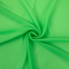 Ткань PC-02   Poly Chiffon   ФАСОВКА   84 г/кв.м ± 5 г/кв.м  150 х  147 см ± 5 см  100\% полиэстер №23 яр.зеленый