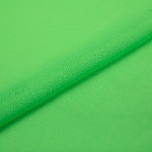 Ткань PC-02   Poly Chiffon   ФАСОВКА   84 г/кв.м ± 5 г/кв.м  150 х  147 см ± 5 см  100\% полиэстер №23 яр.зеленый