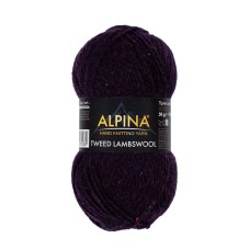 Пряжа ALPINA "TWEED LAMBSWOOL"   75\% шерсть, 25\% полиамид   10 шт. х  50 г  150 м ± 5 м №03 сливовый