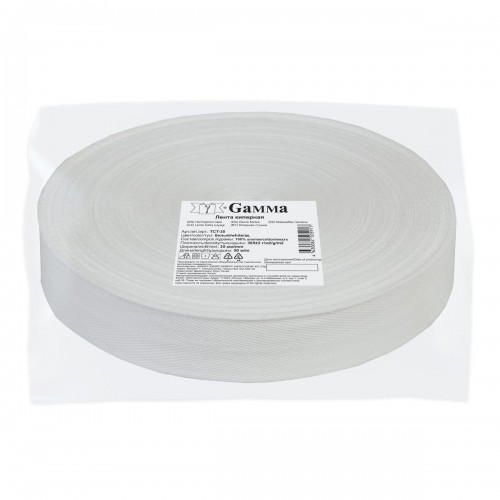 Лента киперная   35 мм  TCT-35   50 м белый/white