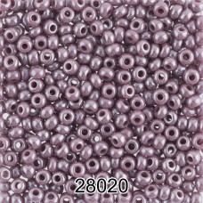 Бисер Чехия круглый 1   10/0   2.3 мм  500 г 28020 (Ф240) сиреневый