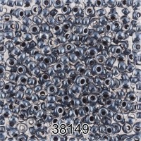 Бисер Чехия круглый 1   10/0   2.3 мм  500 г 38149 (Ф242) т.серый