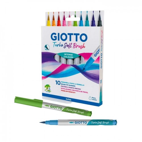 "Giotto"   Набор фломастеры Turbo Soft Brush   10 цв F426800