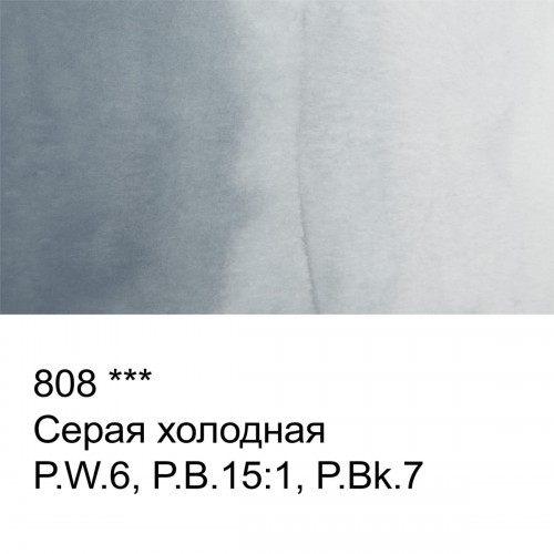 Краска акварель "VISTA-ARTISTA"   художественная, кювета   VAW   2.5 мл 808 серая холодная