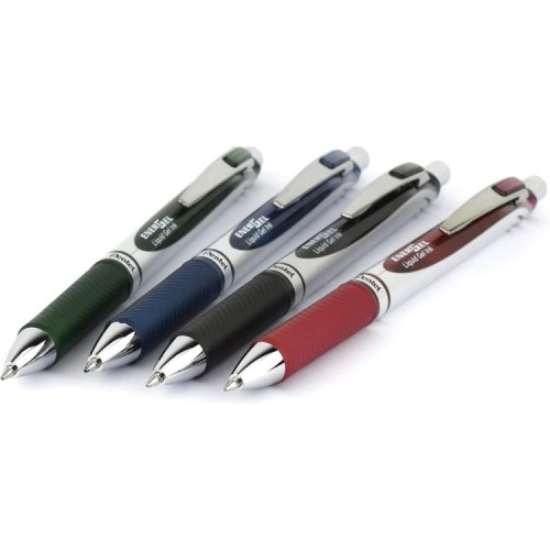 "Pentel"   Набор гелевых автоматич.ручек  Pentel EnerGel BL77 в карт. упаковке,  0.7 мм, 4 цвета  d 0.7 мм  4 шт. BL77-4COL2 цвет чернил: ассорти