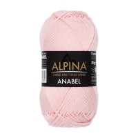Пряжа ALPINA "ANABEL" 2   100\% мерсеризованный хлопок   10 шт. х  50 г  120 м ± 6 м №059 бл.розовый