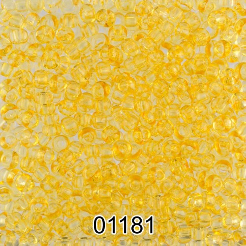 Бисер Чехия круглый 5   10/0   2.3 мм  500 г 01181 (Ф340) св.желтый