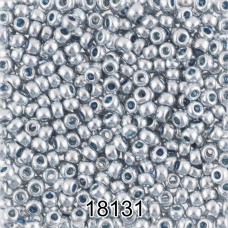 Бисер Чехия круглый 6   10/0   2.3 мм  500 г 18131 (Ф393) серебряный