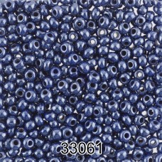 Бисер Чехия круглый 7   10/0   2.3 мм  500 г 33061 (Ф452) т.сливовый