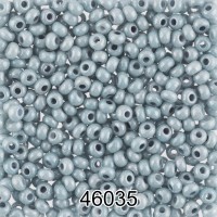 Бисер Чехия круглый 7   10/0   2.3 мм  500 г 46035 (Ф455) зелено-голубой