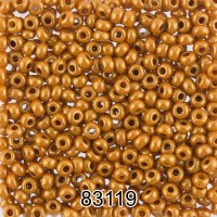 Бисер Чехия круглый 7   10/0   2.3 мм  500 г 83119 (Ф469) т.золотой