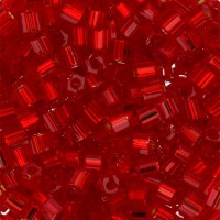 Бисер Япония "TOHO" 11/0   HEXAGON №4   2.2 мм  500 г №0025C красный