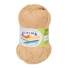 Пряжа ALPINA "SATI"   100\% мерсеризованный хлопок   10 шт. х  50 г  170 м ± 10 м №208 т.бежевый