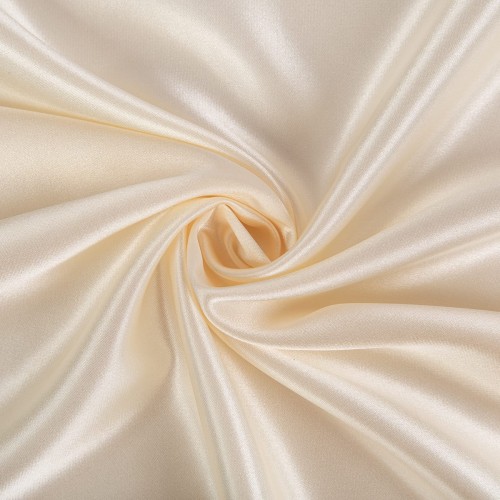 Ткань PSS-001   Poly satin   100 г/кв.м ± 5 г/кв.м  145 см ± 2 см  95\% полиэстер,5\% спандекс №08 слоновая кость