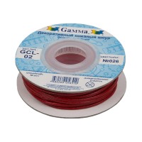 Шнур "Gamma"   2 мм  GCL-02   цв. кожаный   10 м №026 красный
