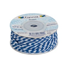 Шнур "Gamma"   2 мм  GTX-25   бечевка   25 м ± 0.5 м №040/001 синий/белый