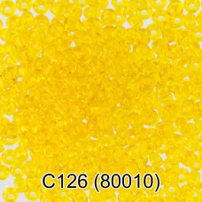 Бисер Чехия "GAMMA" круглый 3   10/0   2.3 мм  50 г  1-й сорт C126 желтый ( 80010 )