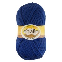 Пряжа ADELIA "BENNY"   100\% шерсть   5 шт. х  100 г  96 м ± 5 м №738 синий