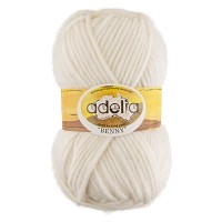 Пряжа ADELIA "BENNY"   100\% шерсть   5 шт. х  100 г  96 м ± 5 м №700 БЕЛЫЙ