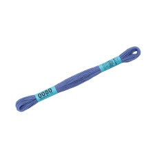 Нитки для вышивания "Gamma"    мулине  ( 0001-0206 )  100\% хлопок   24 x  8 м №0080 сине-фиолетовый