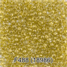 Бисер Чехия "GAMMA" круглый 6   10/0   2.3 мм  10 х  5 г  1-й сорт F488 желтый ( 18986 )