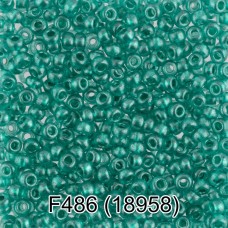 Бисер Чехия "GAMMA" круглый 6   10/0   2.3 мм  50 г  1-й сорт F486 бирюзовый ( 18958 )