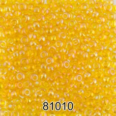 Бисер Чехия круглый 4   10/0   2.3 мм  500 г 81010 (Ф145) желтый/меланж