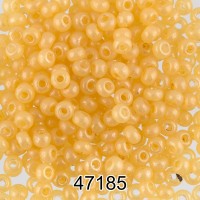 Бисер Чехия круглый 4   10/0   2.3 мм  500 г 47185 (Ф143) т.кремовый