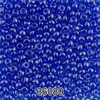 Бисер Чехия круглый 1   10/0   2.3 мм  500 г 36080 (Ф499) синий