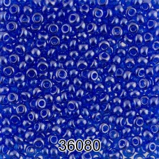Бисер Чехия круглый 1   10/0   2.3 мм  500 г 36080 (Ф499) синий