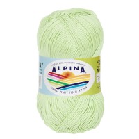 Пряжа ALPINA "XENIA" 2   100\% мерсеризованный хлопок   10 шт. х  50 г  240 м ± 10 м №1044 св.св.зеленый
