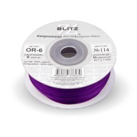 Лента капроновая 6 мм ( 1/4 ")  "BLITZ"   OR-6   45.7 м ± 0.5 м №114 фиолетовый