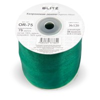 Лента капроновая 75 мм ( 3 ")  "BLITZ"   OR-75   22.8 м ± 0.5 м №120 изумрудно-зеленый