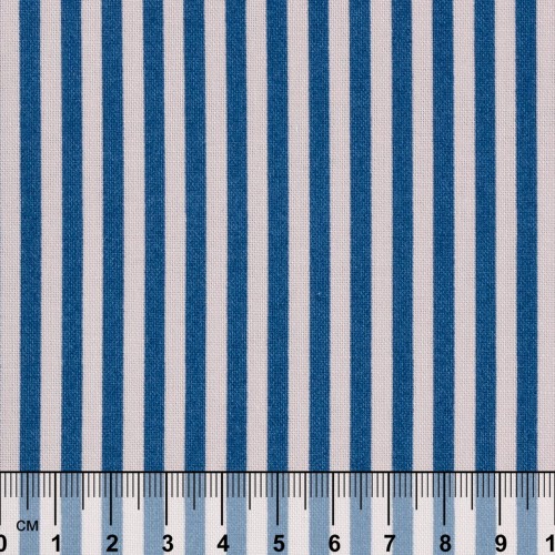 Ткань для пэчворка   БАБУШКИН СУНДУЧОК   112 см  100\% хлопок  ( в метрах ) БС-34 полоска ярко-синий