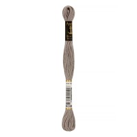 Нитки для вышивания "Anchor"   мулине   100\% хлопок   12 x  8 м 0399 св. серый