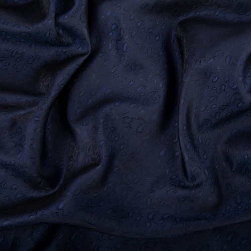 Ткань подкладочная "Gamma"   Taffeta с рисунком   JTR   52\% полиэстер, 48\% вискоза   145 см ± 2 см №137 т. синий (огурцы)