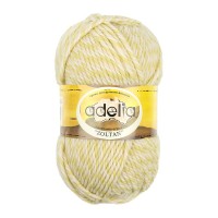 Пряжа ADELIA "ZOLTAN"   100\% шерсть   5 шт. х  100 г  115 м ± 5 м №152 белый-бежевый-желтый