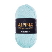 Пряжа ALPINA "MELISSA"   95\% вискоза, 5\% кашемир   10 шт. х  50 г  125 м ± 6 м №06 бл.голубой