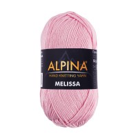 Пряжа ALPINA "MELISSA"   95\% вискоза, 5\% кашемир   10 шт. х  50 г  125 м ± 6 м №08 розовый
