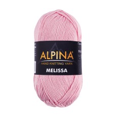 Пряжа ALPINA "MELISSA"   95\% вискоза, 5\% кашемир   10 шт. х  50 г  125 м ± 6 м №08 розовый