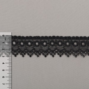 Гипюр "Gamma"   31 мм  GGM-3101   в пакете   8.8 м ± 0.2   Турция GP002BL черный