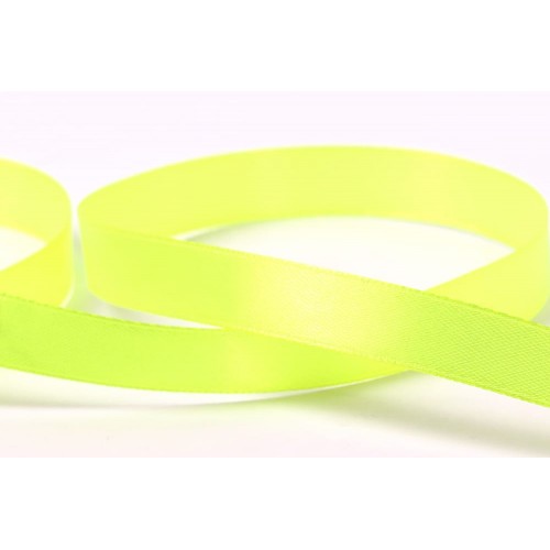 Лента атласная 12 мм ( 1/2 ")  "Gamma"   33 м ± 2 м №057 желто-зеленый