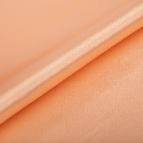 Ткань PSS-001   Poly satin   ФАСОВКА   100 г/кв.м ± 5 г/кв.м  100 х  145 см  95\% полиэстер, 5\% спандекс №14 персиковый