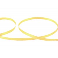 Лента атласная 3 мм ( 1/8 ")  "Gamma"   AL-3P   двухстор.   91.4 м №015 желтый
