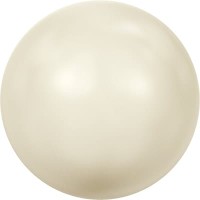Бусина стеклянная 5810   10 мм  5 шт  в пакете   под жемчуг   кристалл кремовый (cream 620)
