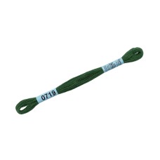 Нитки для вышивания "Gamma"    мулине  ( 0207-0819 )  100\% хлопок   24 x  8 м №0719 т.зеленый