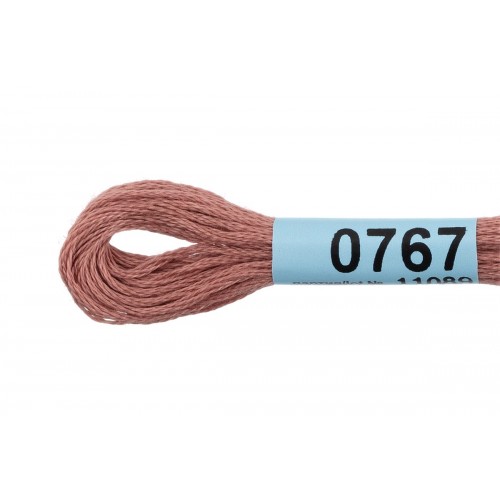 Нитки для вышивания "Gamma"    мулине  ( 0207-0819 )  100\% хлопок   24 x  8 м №0767 какао