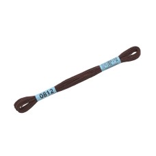 Нитки для вышивания "Gamma"    мулине  ( 0207-0819 )  100\% хлопок   24 x  8 м №0812 т.коричнев.