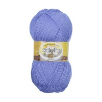 Пряжа ADELIA "LEDA"   99\% акрил, 1\% люрекс   5 шт. х  100 г  340 м ± 8 м №206 голубой
