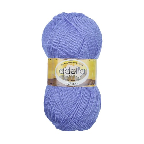 Пряжа ADELIA "LEDA"   99\% акрил, 1\% люрекс   5 шт. х  100 г  340 м ± 8 м №206 голубой